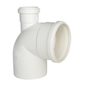 Joelho Esgoto Vista 90 Graus 100mmx50mm PLASTILIT