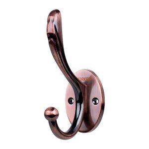 Gancho de Parede Duplo - Cor Cobre Antigo Worker