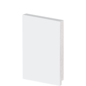 Rodapé Frisado 2,40m 150x15mm Branco Arquitech