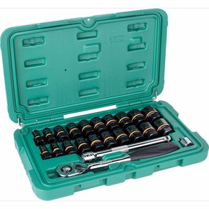 Kit de Soquetes de Extração Bolt Biter 23 Peças SATA