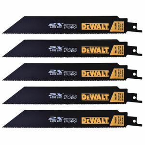 Lâmina de Serra Sabre 8" 14/18DPP Metal com 5 Peças Dewalt