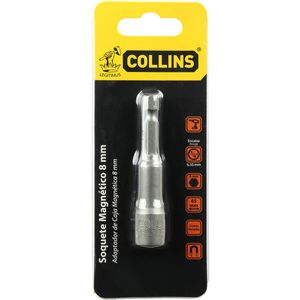 Soquete Magnético em Aço Cromo Vanádio 8mm 1/4" Collins