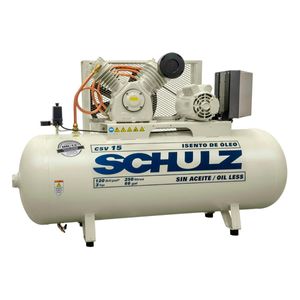 Compressor Isento de Óleo CVS 220V 250L 15pcm 3hp Schulz
