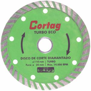 Disco Diamantado 110mmX20mm Cortag Turbo Eco