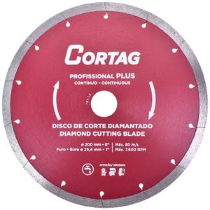 Disco Diamantado Profissional Plus 200mm x 25,4mm Cortag