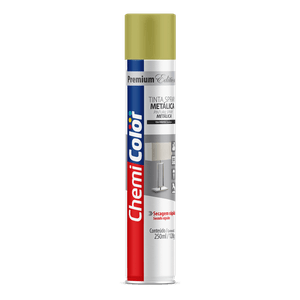 Tinta Spray Metálica 250ml/120g na Cor Ouro Chemicolor