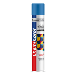 Tinta Spray Uso Geral 250ml/120g Azul Claro Chemicolor