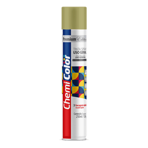 Tinta Spray de Uso Geral 250ml/120g Dourada Chemicolor