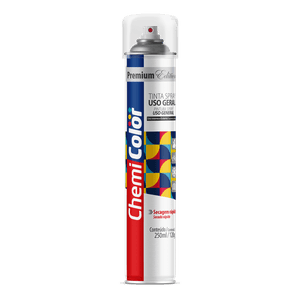 Tinta Spray Uso Geral 250ml/120g Verniz Fosco Chemicolor