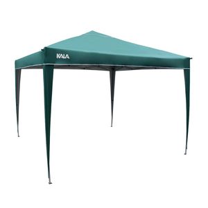 Gazebo Dobrável Verde com Pés de Alumínio 3m x 3m Kala