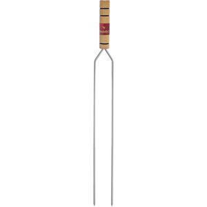 Espeto Gaúcho em Aço Cromado Duplo 75cm Grilazer