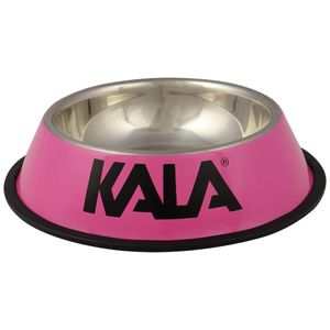 Tigela para Pets em Aço Inox Rosa 15cm Kala