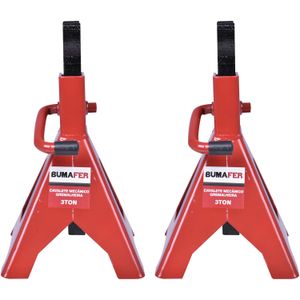 Cavalete Mecânico Vermelho 3T com 2 Peças Bumafer
