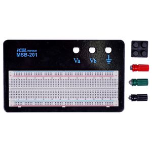 Protoboard 830 Furos com Base 3 Bornes MSB-201 Icel