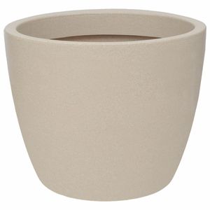 Vaso Malta Redondo em Granito Areia 24x20cm 6L Vasart