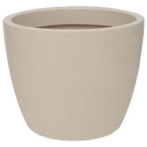 Vaso Malta Redondo em Granito Areia 34x27cm 18L Vasart
