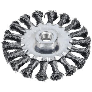 Escova Circular Aço Trançado 4.1/2" Rosca M14 Worker