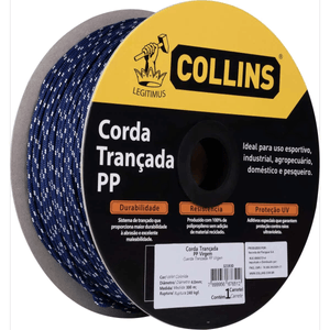 Corda Trancada Modelo PP 4,0MM Color 300M da Collins