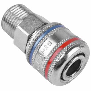 Engate Rápido 1/4" ER 767 M 1/2" Schweers - Metálico, Rosca 1/2" Macho