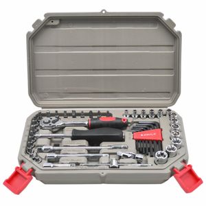 Jogo de Soquetes Sextavados 45 Peças 1/4" Mayle