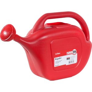 Regador plástico vermelho, 10 litros, NOVE54