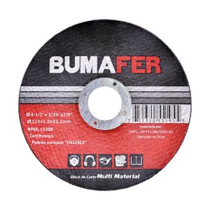 Disco de Corte Multi Material 4.1/2" × 1 mm Bumafer