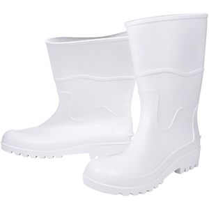 Bota Pvc Branca Cano Médio Sem Forro Kala