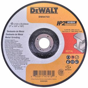 Disco de Desbaste 7"x1/4“x7/8" DW84703 Dewalt