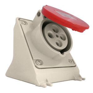 TOMADA SOBREPOR 3P+T STECK 16A 380/440V 6H VERMELHO