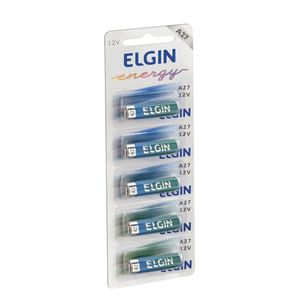 BATERIA ALCALINA A27 5PÇS ELGIN