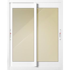 Janela Invicta de Alumínio BR 2 Folhas VR 100x80cm MetalFlex