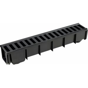 Grelha Plástica 09X50 CM Porta Grelha 2 Toneladas Preto Liege