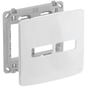 Conjunto Placa e Suporte 4x4 2P Branco da Weg