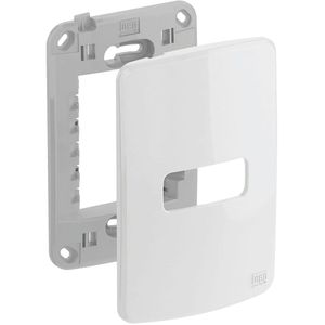 Conjunto Placa e Suporte 4x2 1P Horizontal Branco da Weg