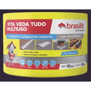 Manta Autoadesiva Impermeabilizante 10cm x 10m Brasilit