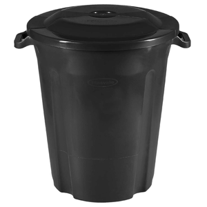 Lixeira 97l Eco Preta Plasvale