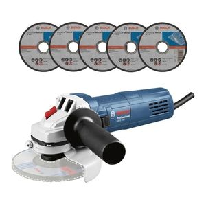 Esmerilhadeira Angular 4.1/2" GWS 700 5 Discos Bosch
