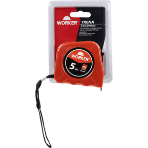 Trena Métrica de Plástico ABS Antirreflexo da Worker