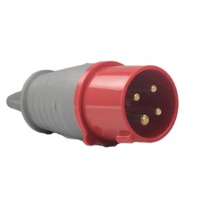 Plugue 3P+T 32A 380/440V 6H Vermelho Soprano