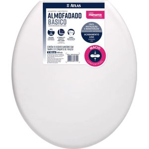 Assento Sanitário Almofadado Básico Branco Atlas