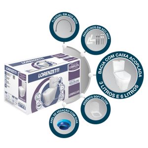 Kit Completo Class Com Caixa Aclopada 3/6L Lorenzetti Duchas