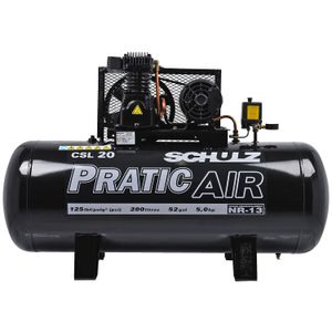 Compressor de Ar 20 Pés 200L Schulz