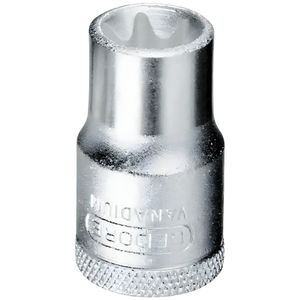 Soquete Hexalobular GTX em Cromo Vanádio 1/2" 12,90mm Gedore