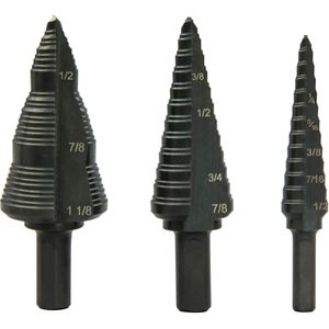 Jogo de Brocas Escalonadas 3 Peças GSBSET3 Greenlee