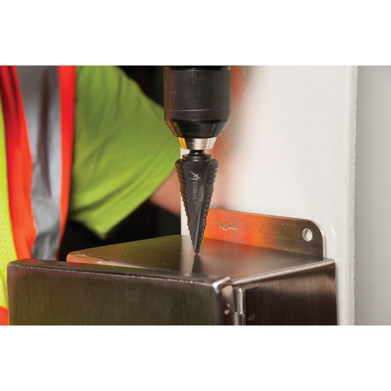 Broca Escalonada 1/2"–1.1/8" com Haste 3/8" Greenlee