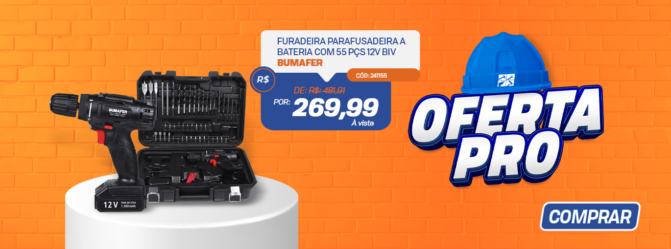 Furadeira e Parafusadeira a Bateria Bumafer