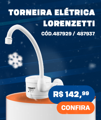 Torneira Elétrica de Parede Loren Easy 4T Branca Lorenzetti