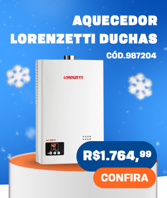Aquecedor de Água a Gás Lorenzetti